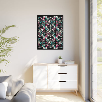 Digital Artistry Digital-native Streetwear Matte Canvas, Framed (multi-color) - 8404 Design-62 A