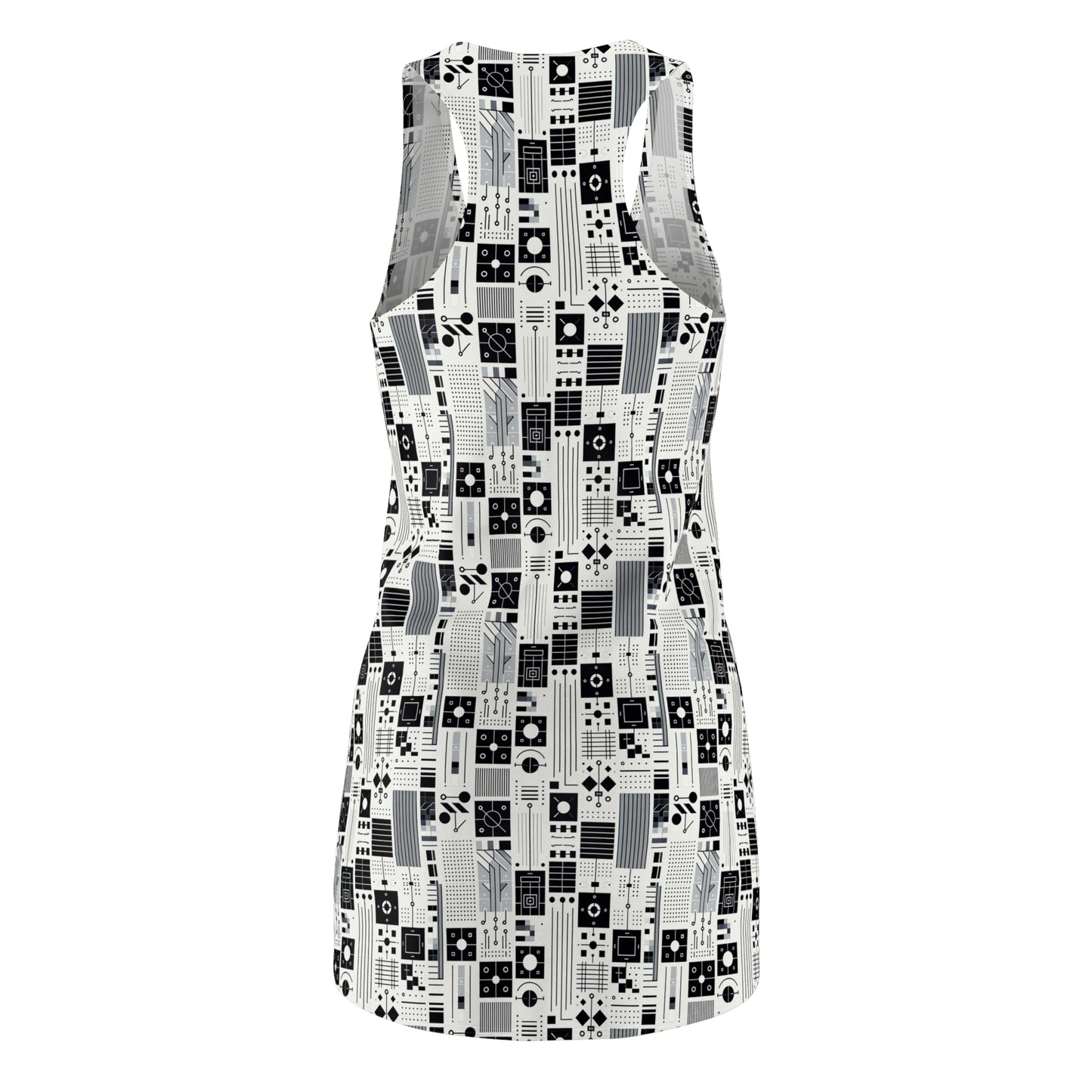 Digital Minimalism Minimalist Tech Women's Cut & Sew Racerback Dress - 8404 Design-54