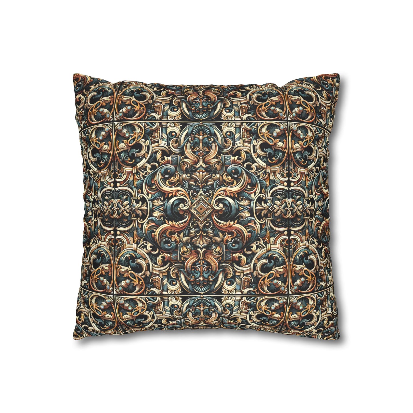 Urban Renaissance Historical Fusion With Street Edge Faux Suede Square Pillowcase - 8404 Design-59