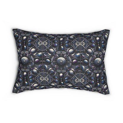 Tech Astronaut Tech-Forward Streetwear Meets Space Exploration Spun Polyester Lumbar Pillow - 8404 Design-46 B