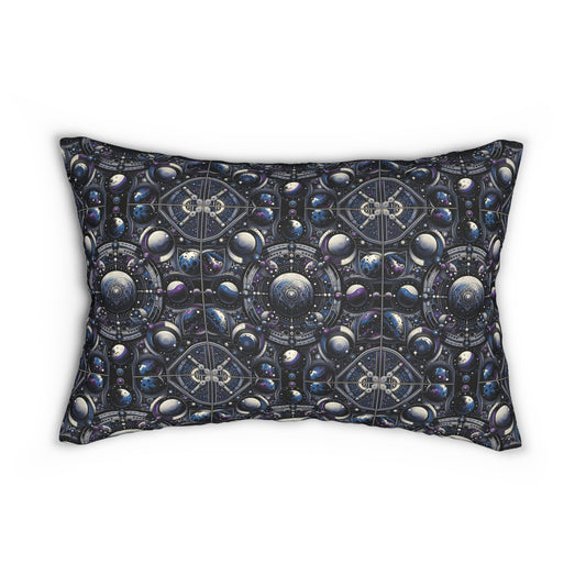 Tech Astronaut Tech-Forward Streetwear Meets Space Exploration Spun Polyester Lumbar Pillow - 8404 Design-46 B