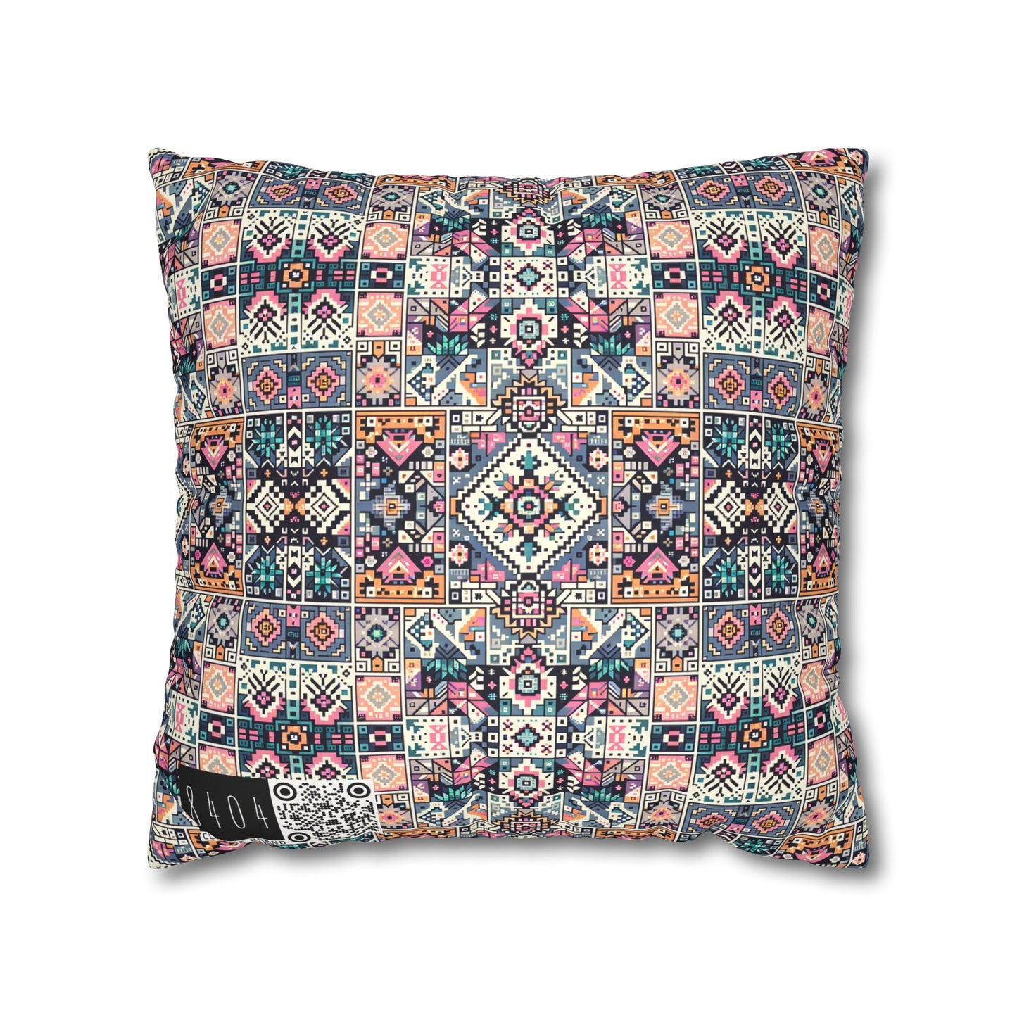 Faux Suede Square Pillowcase - 8404 Design-02