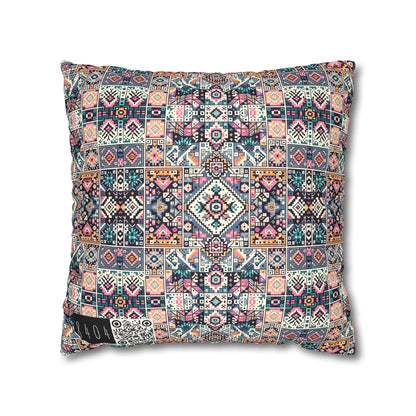 Faux Suede Square Pillowcase - 8404 Design-02