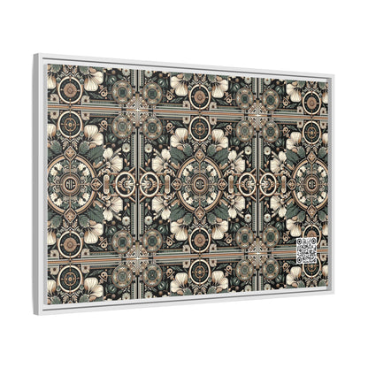 Cyber Garden Party Tech Garden Extravaganza Matte Canvas, Framed (multi-Color) - 8404 Design-66 A