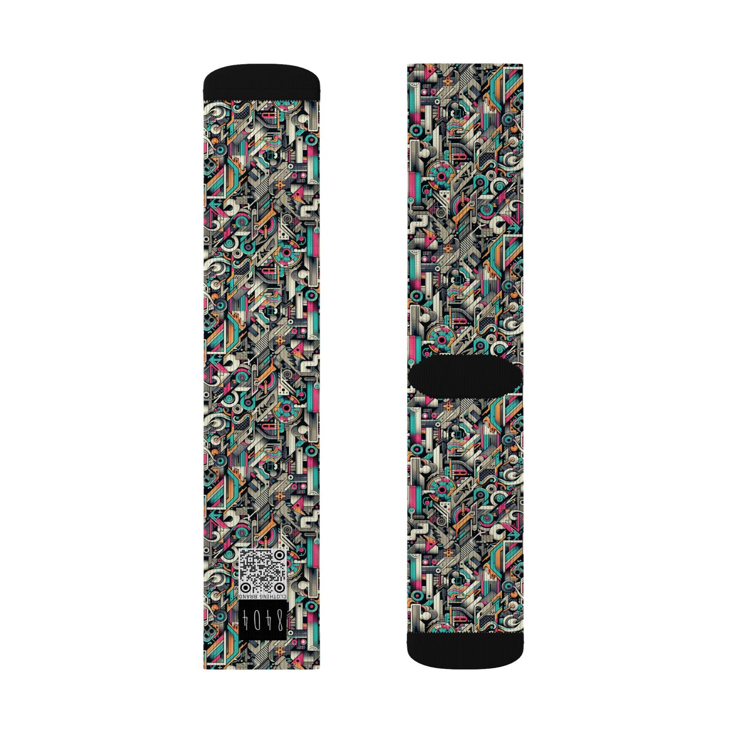 Digital Street Art Urban Street Style Sublimation Socks - 8404 Design-74
