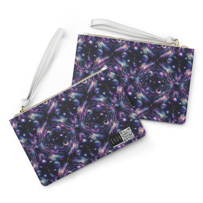 Galactic Hues Tech-Forward Cosmic Fusion Clutch Bag - 8404 Design-41