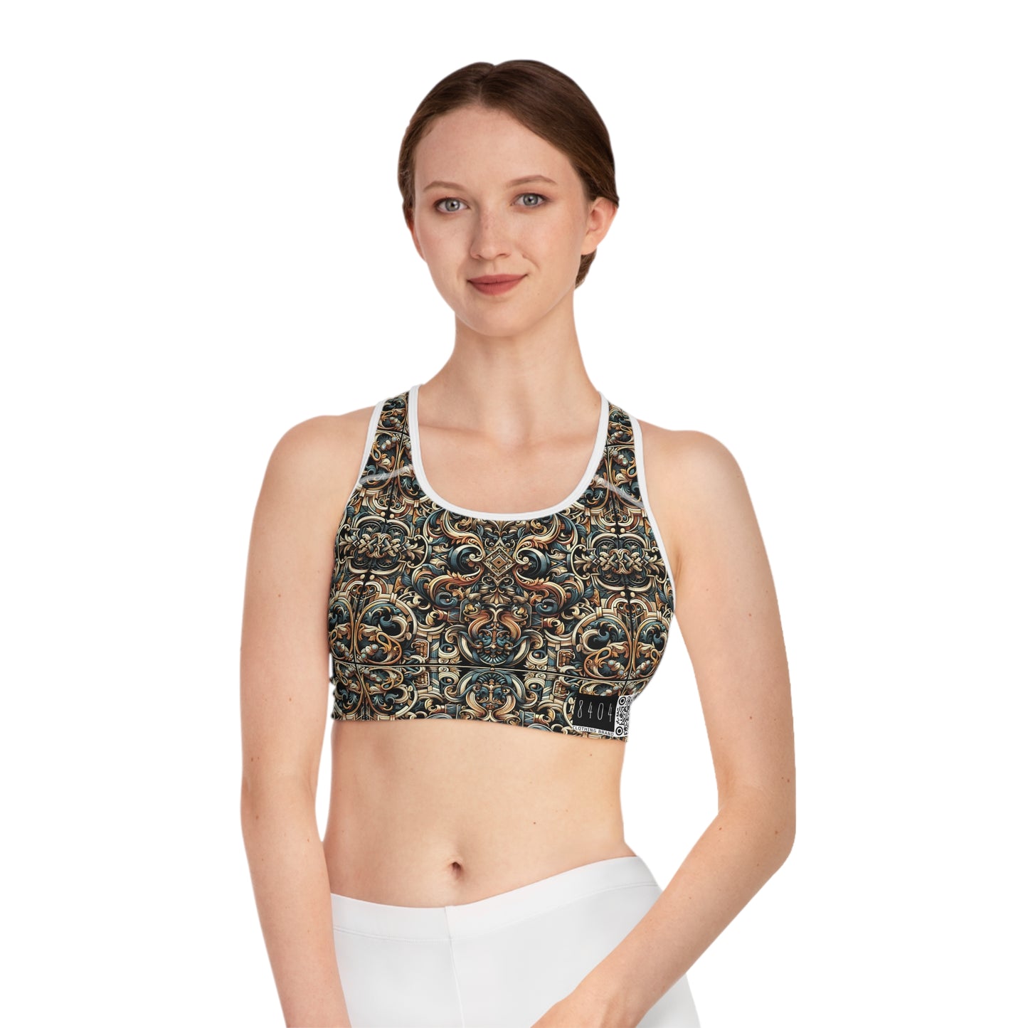 Urban Renaissance Historical Fusion With Street Edge Sports Bra - 8404 Design-59