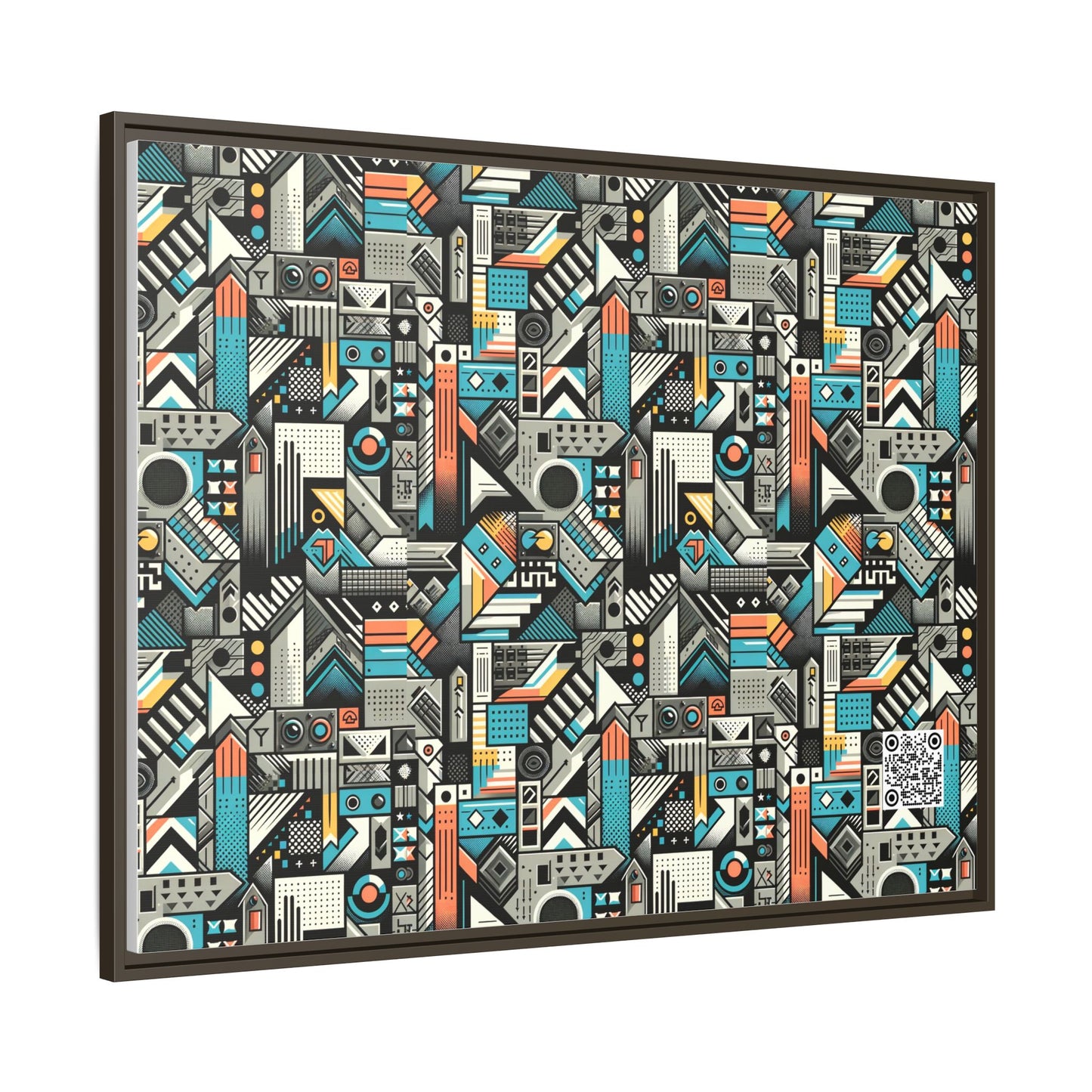 Digital Street Art Urban Street Style Matte Canvas, Framed (multi-color) - 8404 Design-81 A