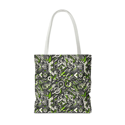 Graffiti Tech Fusion Bold Streetwear Fusion Tote Bag - 8404 Design-59