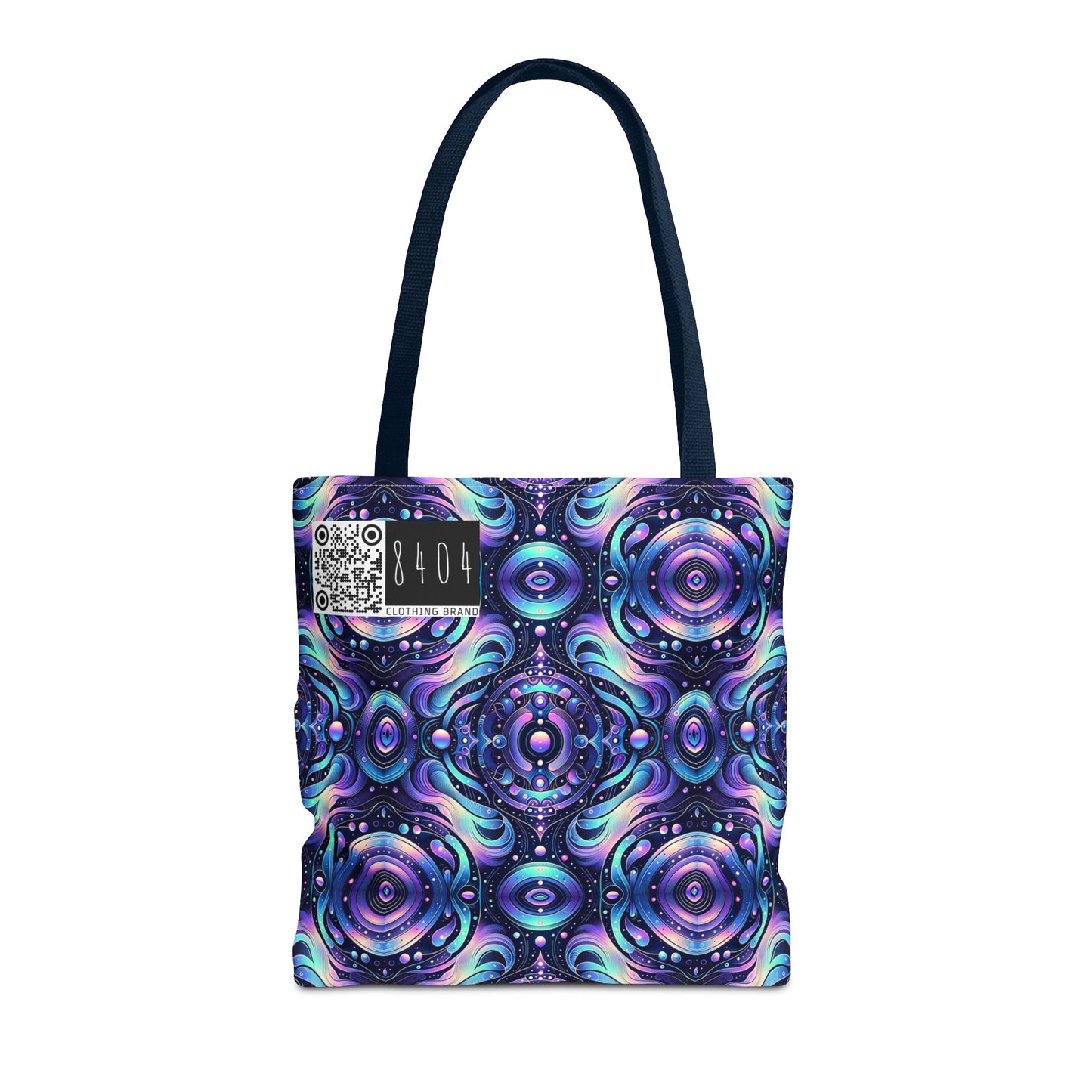 Iridescent Tech Fusion Tech-Forward Streetwear Tote Bag - 8404 Design-62