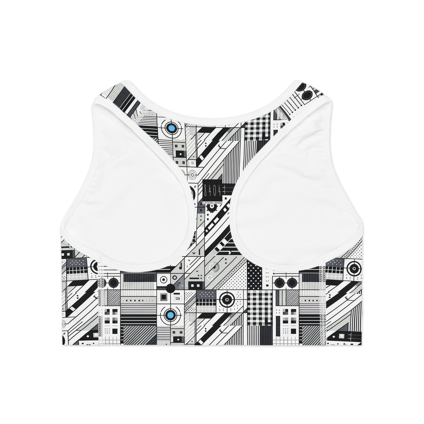 Digital Minimalism Minimalist Tech Sports Bra - 8404 Design-52