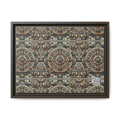 Urban Renaissance Historical Fusion With Street Edge Matte Canvas, Framed (multi-Color) - 8404 Design-57 A