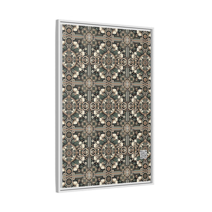 Cyber Garden Party Tech Garden Extravaganza Matte Canvas, Framed (multi-Color) - 8404 Design-66 A