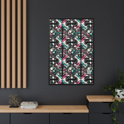 Digital Artistry Digital-native Streetwear Matte Canvas, Framed (multi-color) - 8404 Design-62 A