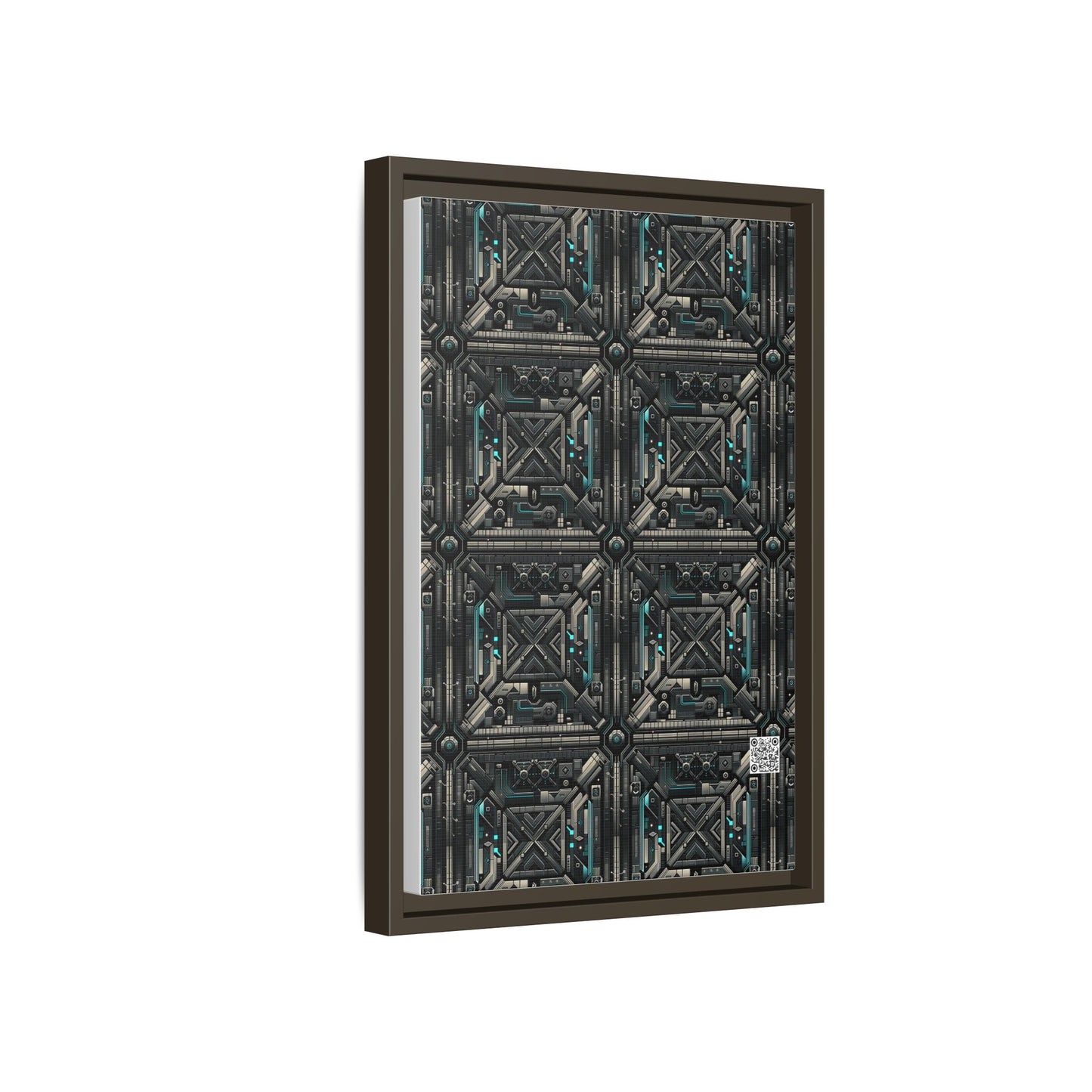 Tech Noir Futuristic Tech Aesthetic with a Dark Twist Matte Canvas, Framed (multi-color) - 8404 Design-59 B