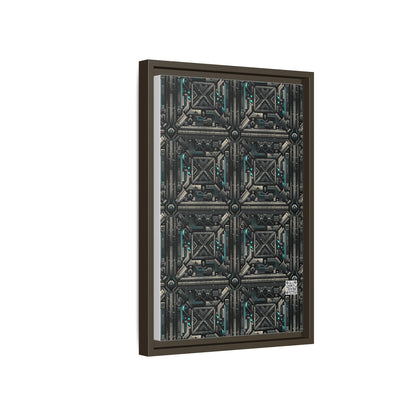 Tech Noir Futuristic Tech Aesthetic with a Dark Twist Matte Canvas, Framed (multi-color) - 8404 Design-59 B