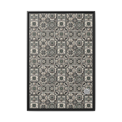 Cyber Garden Party Tech Garden Extravaganza Matte Canvas, Framed (multi-Color) - 8404 Design-45 A