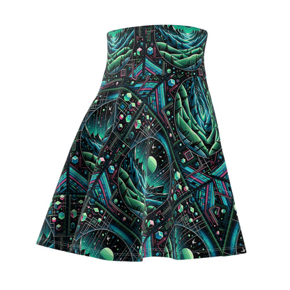 Digital Adventure Graphics Digital Explorer Women's Skater Skirt - 8404 Design-59