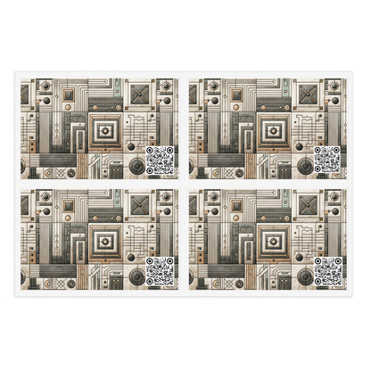 Tech Utility Chic Tech-Forward Minimalist Sticker Sheets - 8404 Design-54
