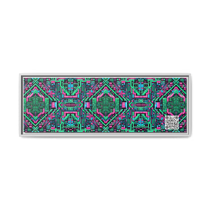 Digital Glitch Vibes Tech-Inspired Streetwear Matte Canvas, Framed (multi-Color) - 8404 Design-71 B