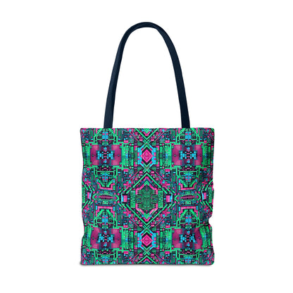Digital Glitch Vibes Tech-Inspired Streetwear Tote Bag - 8404 Design-71