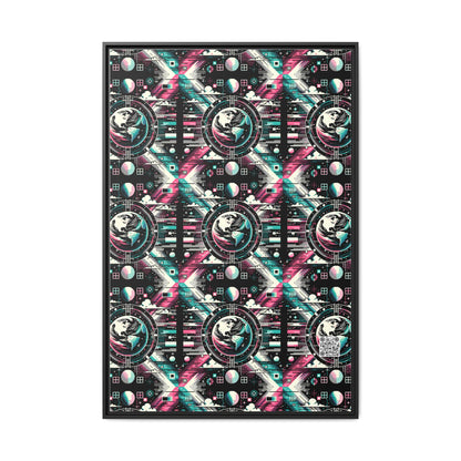 Digital Artistry Digital-native Streetwear Matte Canvas, Framed (multi-color) - 8404 Design-62 A