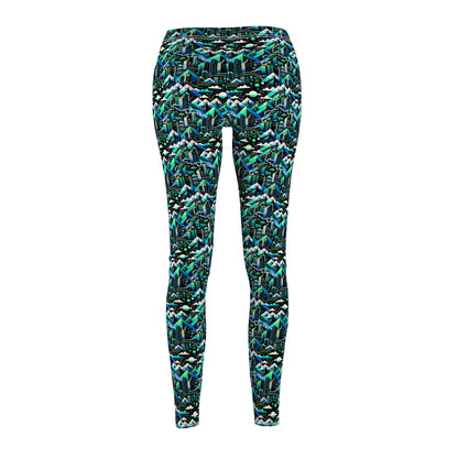 Digital Adventure Graphics Digital Explorer Women's Cut & Sew Casual Leggings - 8404 Design-55