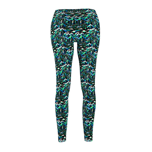Digital Adventure Graphics Digital Explorer Women's Cut & Sew Casual Leggings - 8404 Design-55