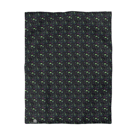 Tech Noir Futuristic Cyberpunk Microfiber Duvet Cover - 8404 Design-63