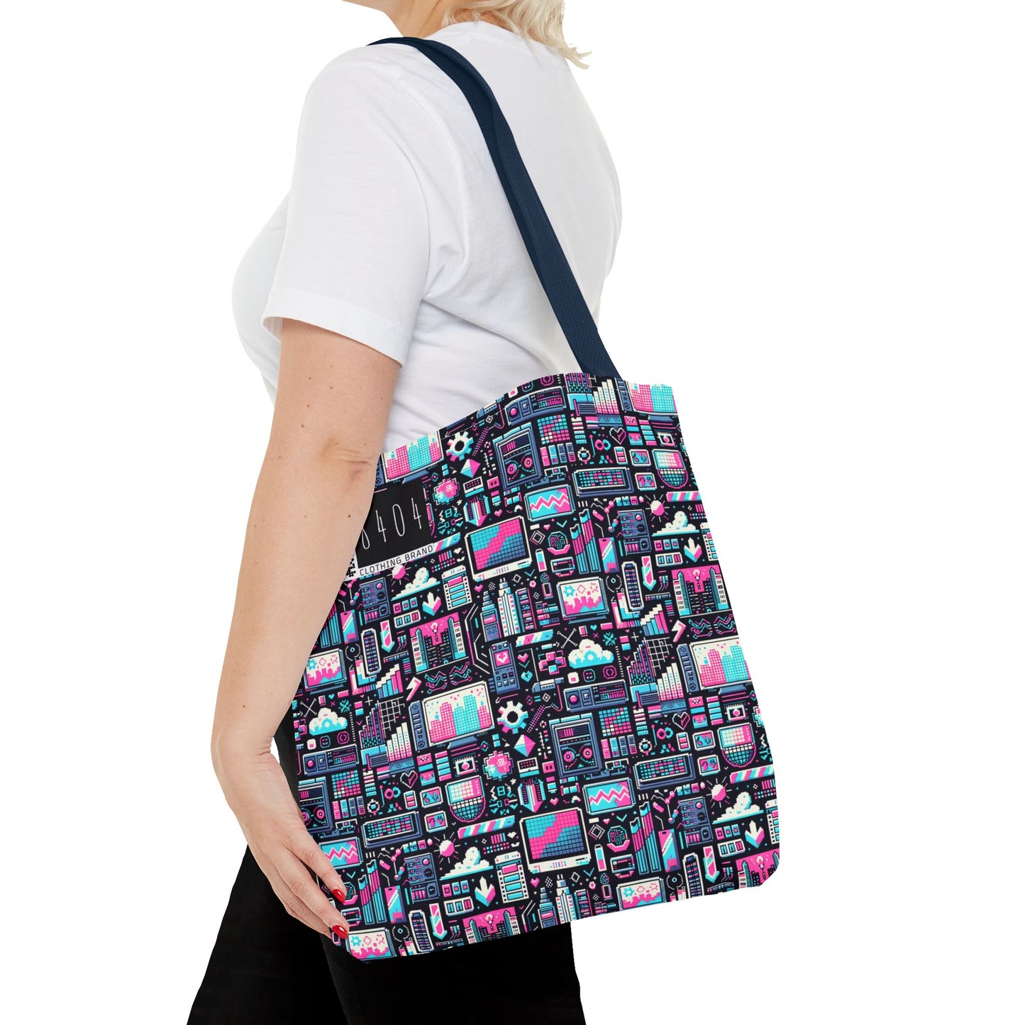 Digital Rebellion Youthful Streetwear with a Rebellious Digital Twist Tote Bag - 8404 Design-71
