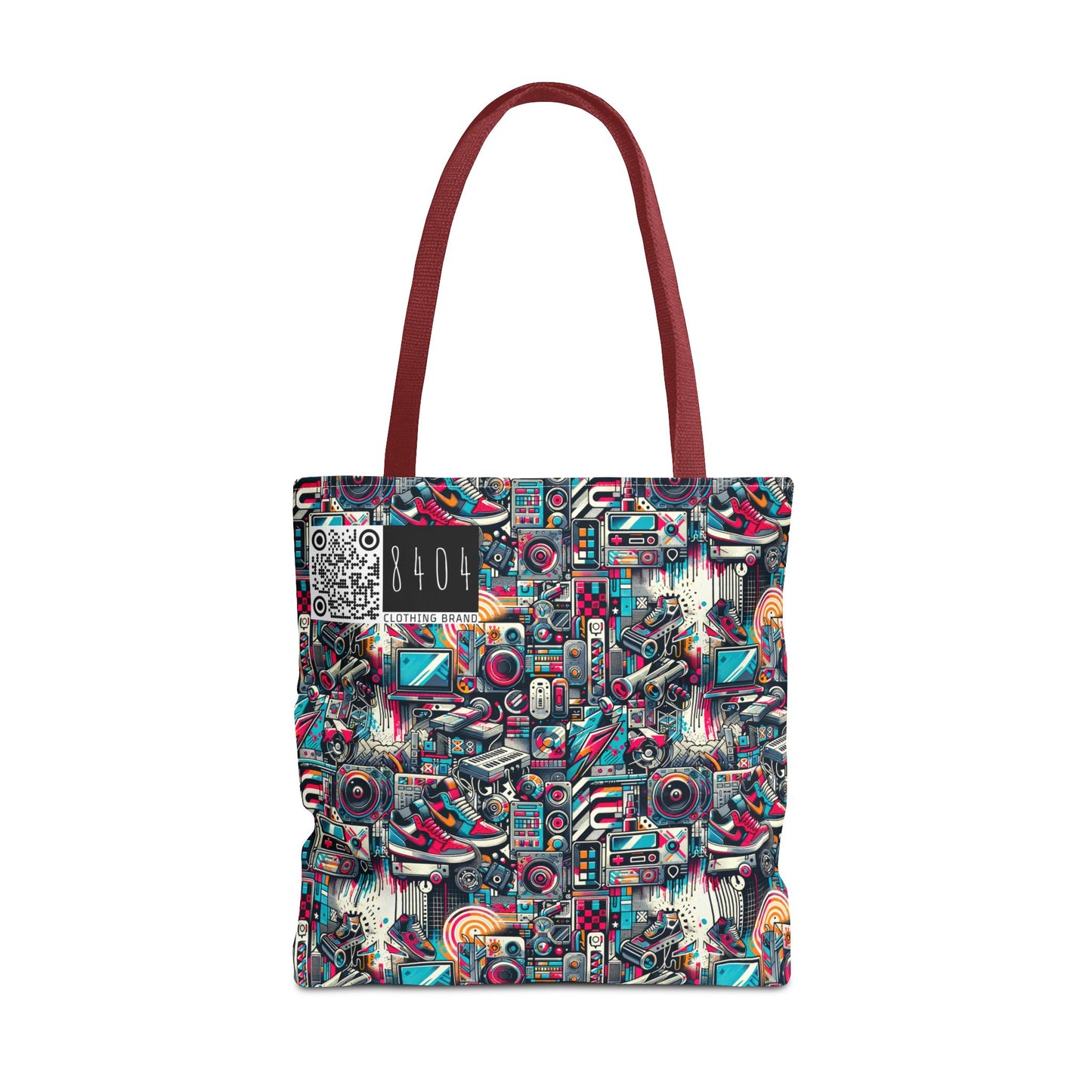 Urban Graffiti Fusion Eclectic Street Art Meets Modern Tech Culture Tote Bag - 8404 Design-50