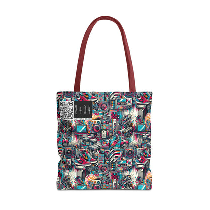 Urban Graffiti Fusion Eclectic Street Art Meets Modern Tech Culture Tote Bag - 8404 Design-50