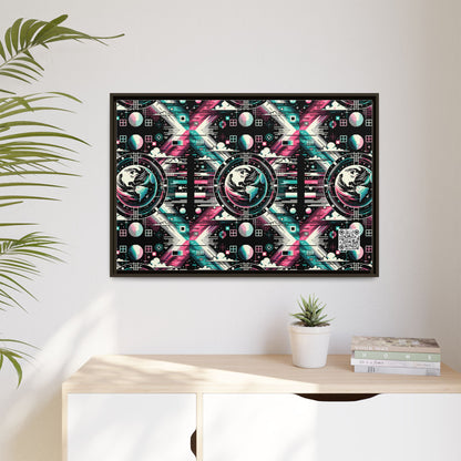 Digital Artistry Digital-native Streetwear Matte Canvas, Framed (multi-color) - 8404 Design-62 A
