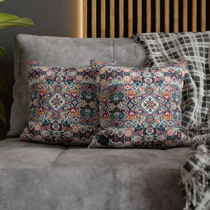 Spun Polyester Square Pillowcase - 8404 Design-02