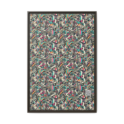 Digital Street Art Urban Street Style Matte Canvas, Framed (multi-color) - 8404 Design-74 A