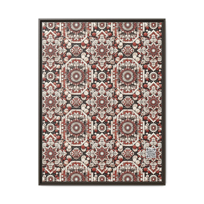 Neo Jomon Sculptural Aesthetics Artisanal Streetwear Matte Canvas, Framed (multi-Color) - 8404 Design-55 A