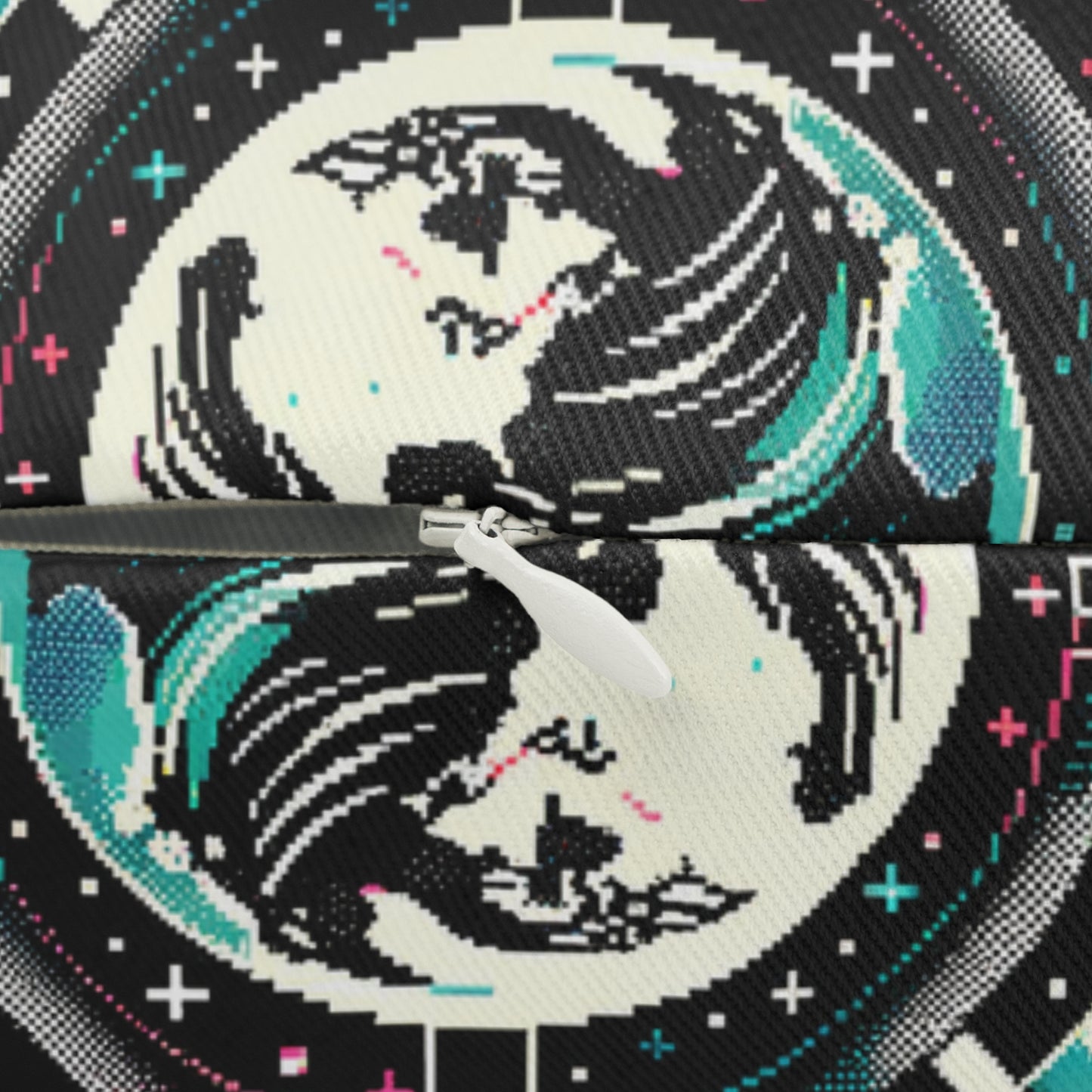 Digital Artistry Digital-native Streetwear Spun Polyester Lumbar Pillow - 8404 Design-62 B