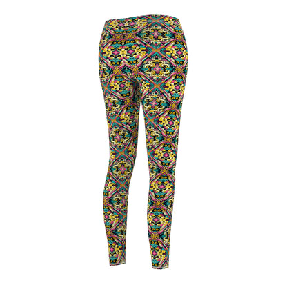 Neon Pop Art Revival Pop Culture Retro Women's Cut & Sew Casual Leggings - 8404 Design-59