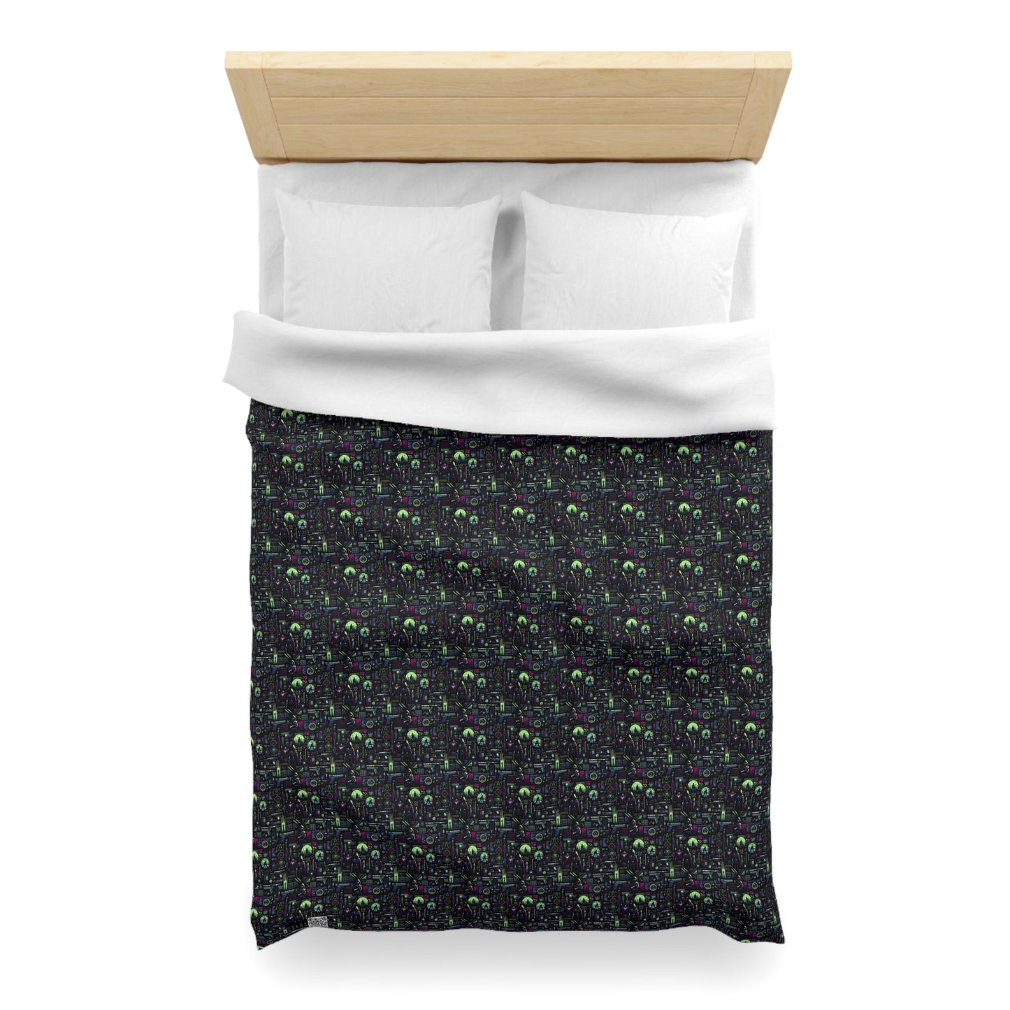 Tech Noir Futuristic Cyberpunk Microfiber Duvet Cover - 8404 Design-63