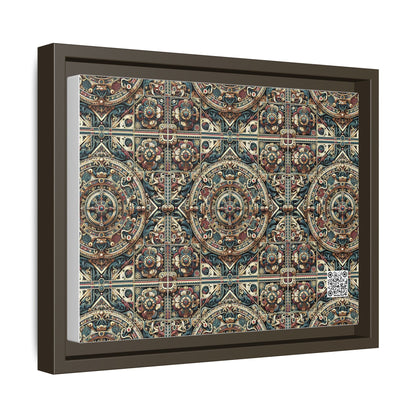 Urban Renaissance Historical Fusion With Street Edge Matte Canvas, Framed (multi-Color) - 8404 Design-57 A