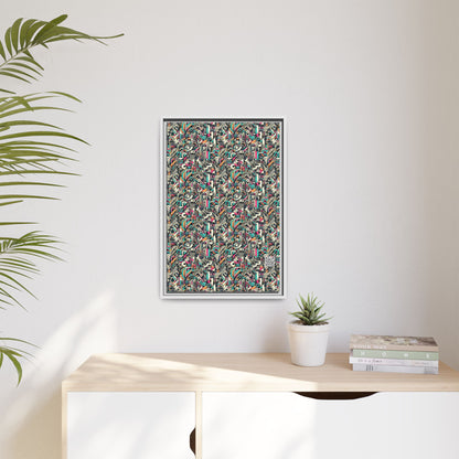 Digital Street Art Urban Street Style Matte Canvas, Framed (multi-color) - 8404 Design-74 B