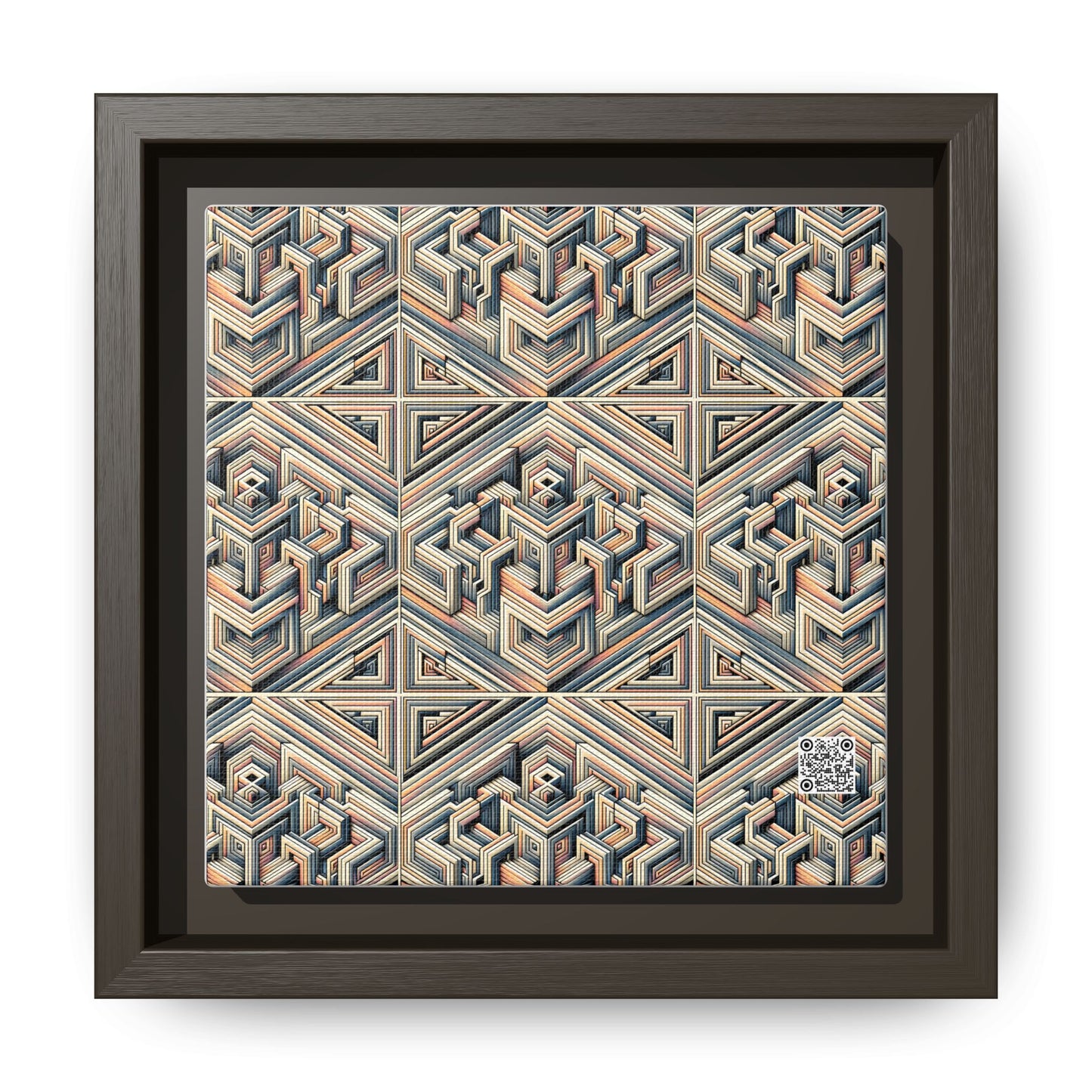 Tech Illusion Graphics Futuristic Artistry Matte Canvas, Framed (multi-color) - 8404 Design-52 B