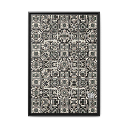 Cyber Garden Party Tech Garden Extravaganza Matte Canvas, Framed (multi-Color) - 8404 Design-45 A
