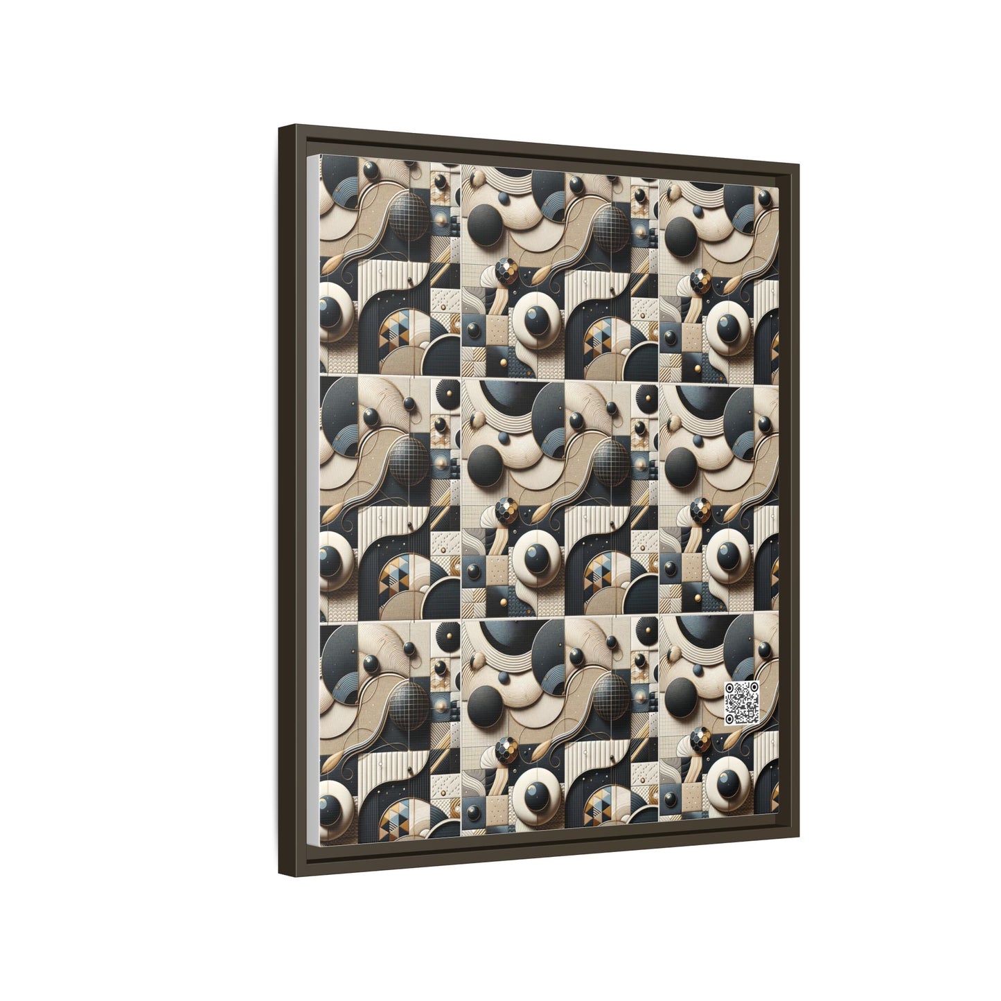 Tech-forward Luxe Streetwear Tech Luxe Fusion Matte Canvas, Framed (multi-color) - 8404 Design-71 B