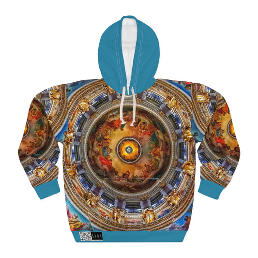 8404 Unisex Adult's "divine in Blue" Fashion Pullover Hoodie