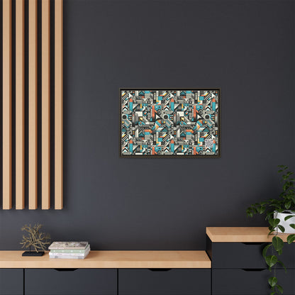 Digital Street Art Urban Street Style Matte Canvas, Framed (multi-color) - 8404 Design-81 A