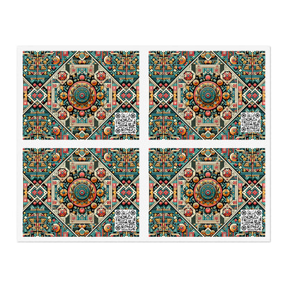 Cultural Fusion Tech Blend of Cultural Heritage With Tech-Inspired Elements Sticker Sheets - 8404 Design-74