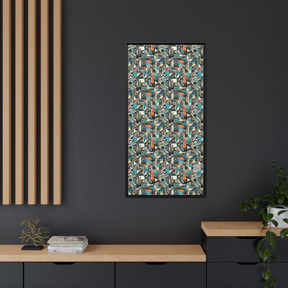 Digital Street Art Urban Street Style Matte Canvas, Framed (multi-color) - 8404 Design-81 B