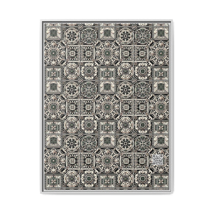 Cyber Garden Party Tech Garden Extravaganza Matte Canvas, Framed (multi-Color) - 8404 Design-45 A