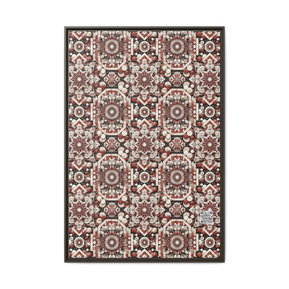 Neo Jomon Sculptural Aesthetics Artisanal Streetwear Matte Canvas, Framed (multi-Color) - 8404 Design-55 A